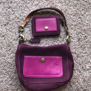 Coach purse with matching wallet